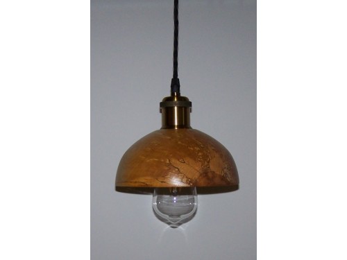 Spalted maple light pendant 